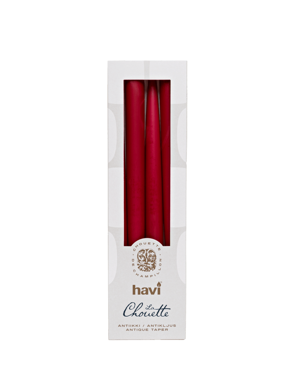 Havi x La Chouette antiikkikynttilä burgundi