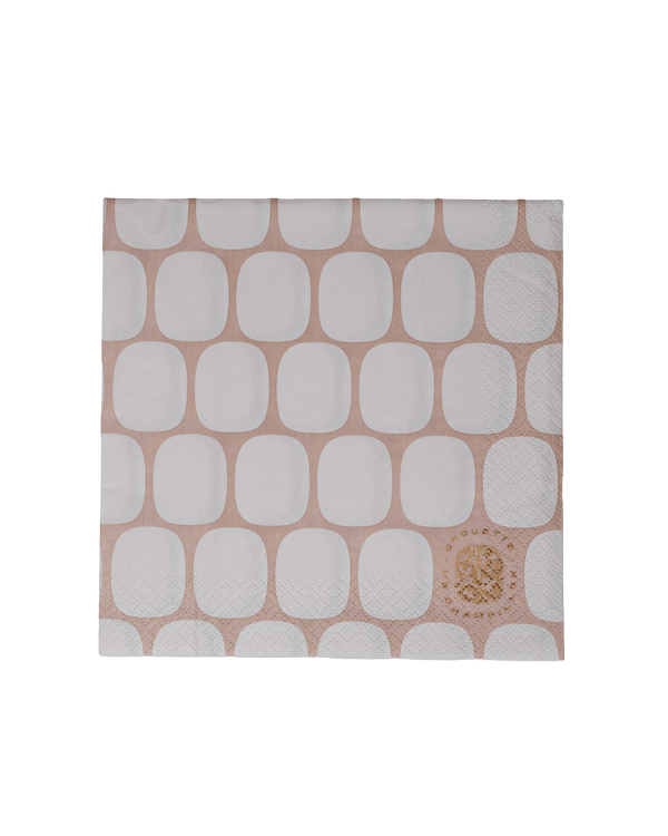 Lautasliina La Chouette de Champillon beige 33x33cm